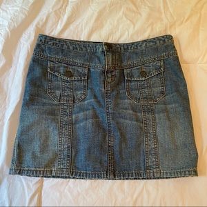 Express Jeans Blue Denim Mini Skirt